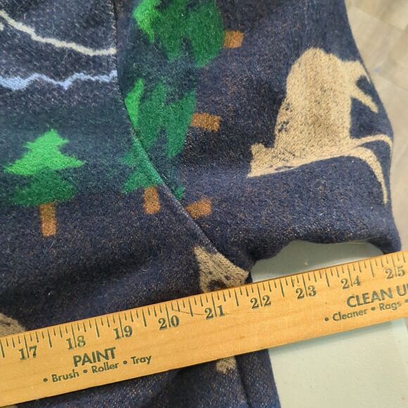 Pendleton Originals Women's Wool Blanket Coat Bear Fish Mountains Pines medium - Picture 5 of 8